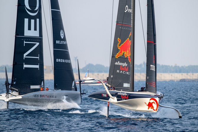 Emirates Team New Zealand sail into early lead as America's Cup gets  underway in Jeddah