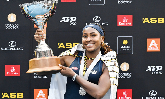 Gauff Beats Svitolina To Defend Auckland Title | Arab News