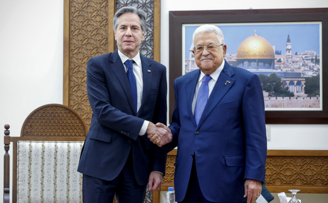 Blinken Meets Palestinian Leader As Israel Keeps Bombing Gaza | Arab News