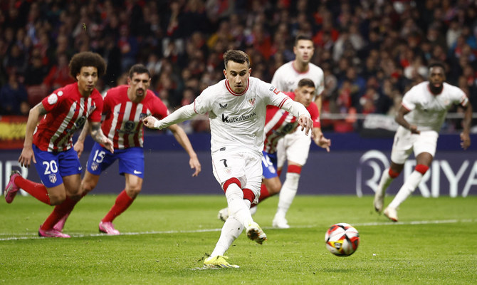 Athletic Bilbao end Atletico Madrid's 28-match unbeaten streak at home in  1st leg of Copa semifinal | Arab News