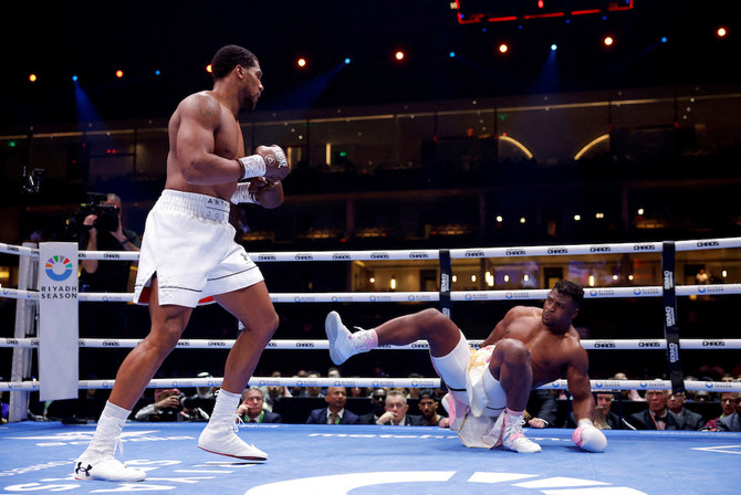 Anthony Joshua knocks out MMA star Francis Ngannou in one sided