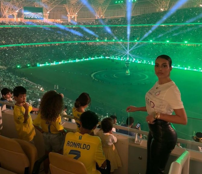 Georgina Rodriguez cheers on Ronaldo at King’s Cup final