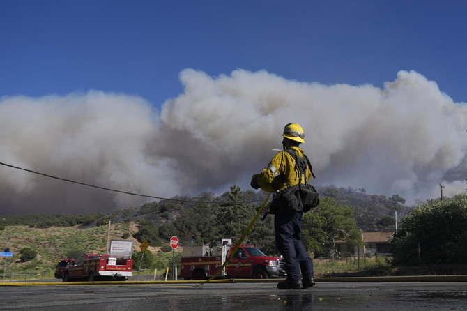 Wildfire north of Los Angeles spreads as authorities issue evacuation ...
