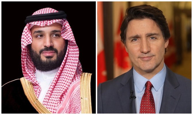 Saudi crown prince, Canadian prime minister discuss relations during call | Arab News