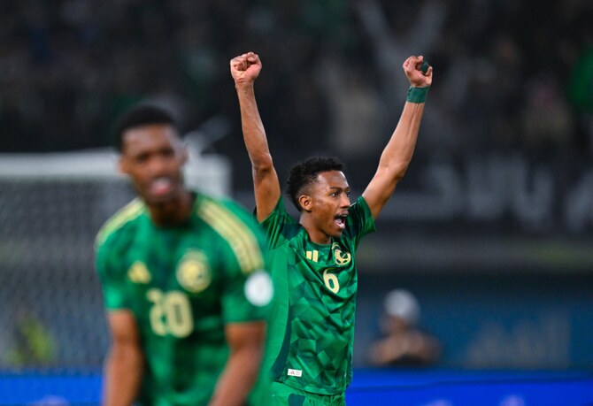 Saudi Arabia defeated Iraq 3-1 on Saturday to finish top of Group B in the Arabian Gulf Cup and book their place in the last four of the Kuwait tournament. (SPA)