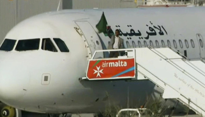 Libyan plane hijack ends in surrender at Maltese airport