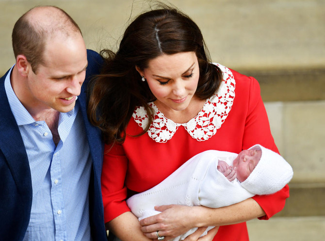 Prince Louis Arthur Charles: British royals William and Kate name their baby