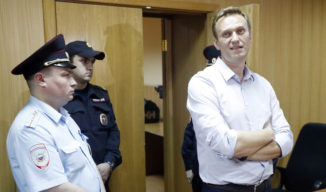 Russian opposition leader Navalny gets 30-day jail sentence