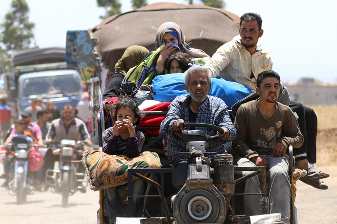 Number of displaced triples to 160,000 during fighting in south Syria: UNHCR