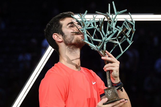 Unseeded Karen Khachanov stuns Novak Djokovic to win Paris Masters