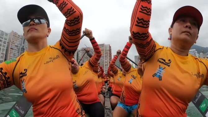 Filipino maids’ dragon boat team makes splash in Hong Kong