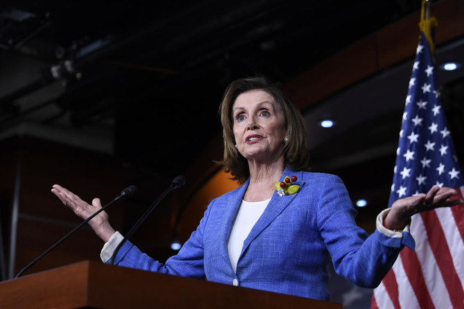 Nancy Pelosi assails ‘weakness’ of Donald Trump, Benjamin Netanyahu