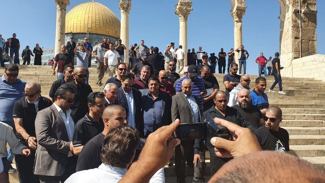 Saudi national football team visits Al-Aqsa mosque