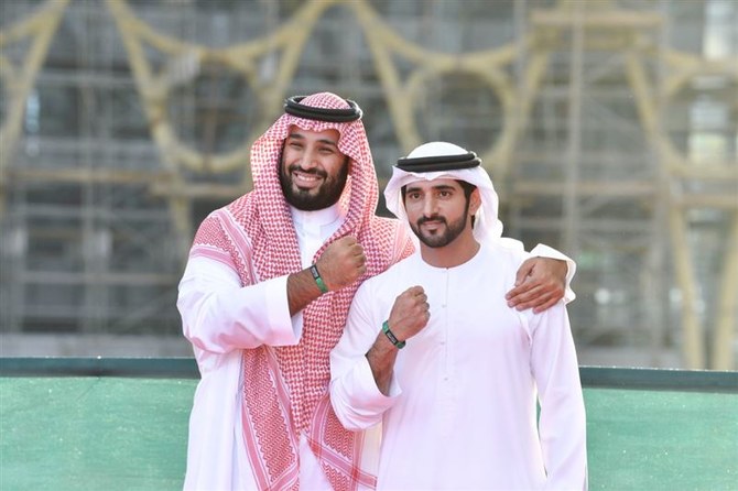 Saudi Crown Prince Mohammed bin Salman visits Expo 2020 with Dubai’s Sheikh Hamdan