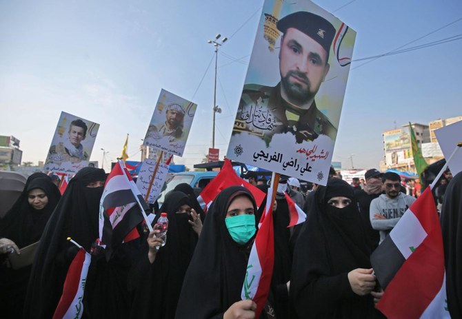 Pro-paramilitary demonstrators flood Iraqi protest camp