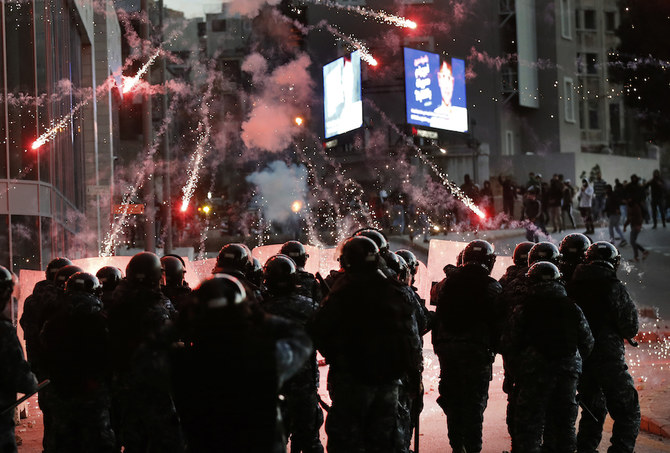 54 injured as Lebanese security forces and Hezbollah supporters clash in central Beirut