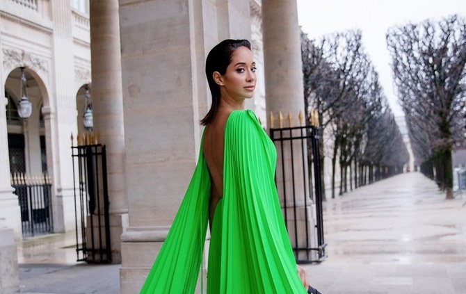 Jessica Kahawaty and Lana El-Sahely spotted front row at Valentino