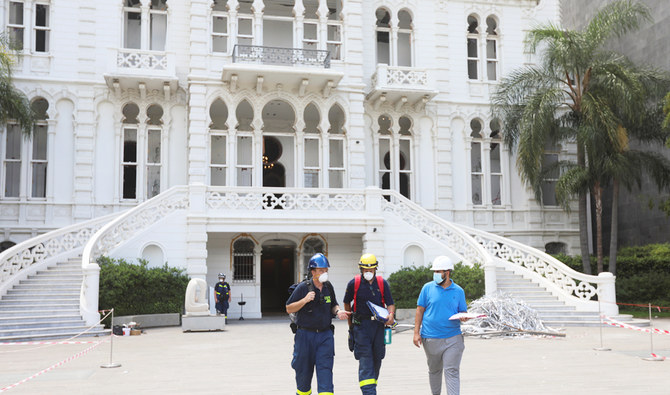 Blast destroyed landmark 19th century palace in Beirut