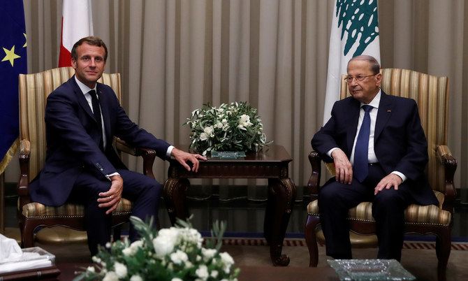 Macron meets Aoun and cherished Lebanese singer Fairouz to kick off Beirut visit