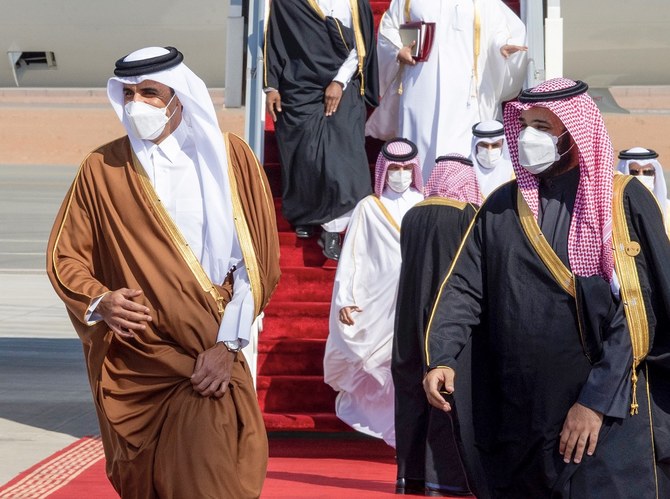 Qatar’s Emir Greeted By Saudi Crown Prince At Al-Ula Ahead Of Landmark ...