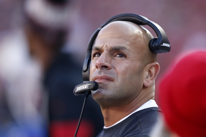 Lebanese-American Robert Saleh served as a defensive assistant with the Jacksonville Jaguars, the Seattle Seahawks and the Houston Texans before his head coach role at the New York Jets. (AFP/File Photo)