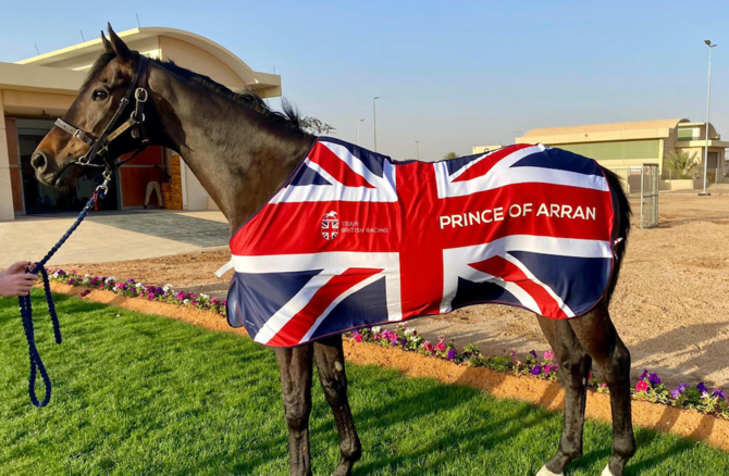 Prince of Arran in Riyadh ahead of the Saudi Cup. (Supplied/Charlie Fellowes Racing)