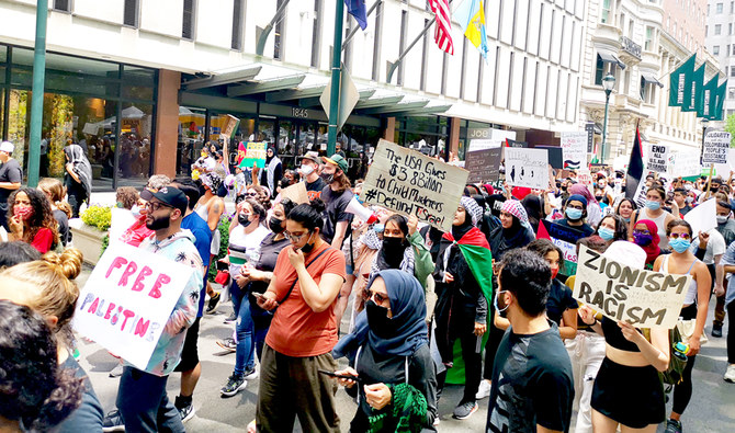 Thousands march in US for free Palestine