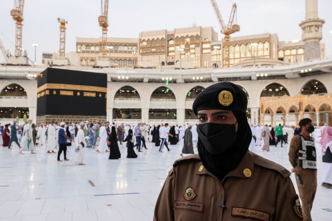 For the first time, Saudi women stand guard in Makkah during Hajj