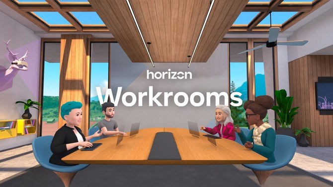 Facebook’s Horizon Workrooms app comes as many companies continue to work from home after the COVID-19 pandemic shut down physical workspaces. (Facebook)