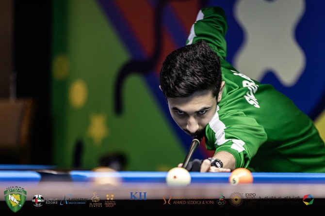 Saudi billiards champ secures silver in Dubai