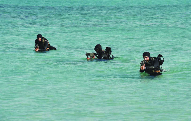 The joint exercise, which ensured the security of the region, was held at King Abdulaziz Naval Base in Jubail. (SPA)