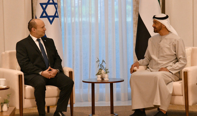 Abu Dhabi crown prince voices hope for Mideast stability in talks with Israel PM