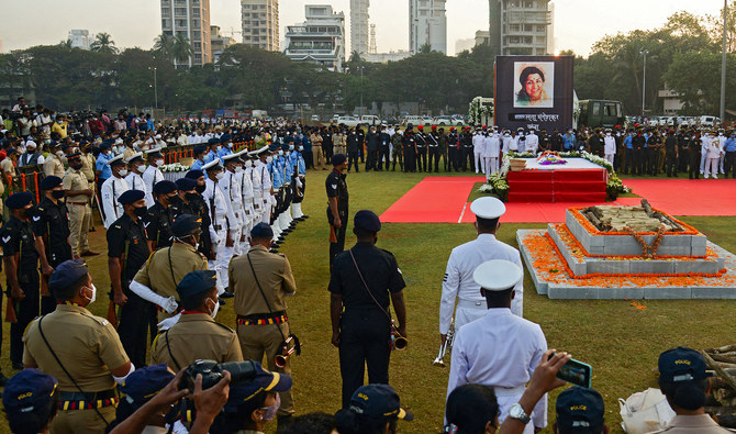 Bollywood singer Lata Mangeshkar, 'the Nightingale,' given state funeral