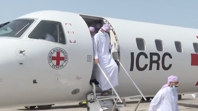 Released by coalition, dozens of Houthi war prisoners return to Yemen