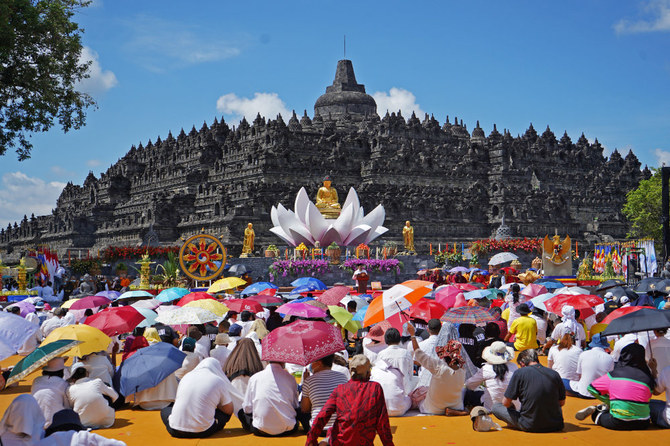 Indonesians celebrate Vesak Day at world’s largest Buddhist temple