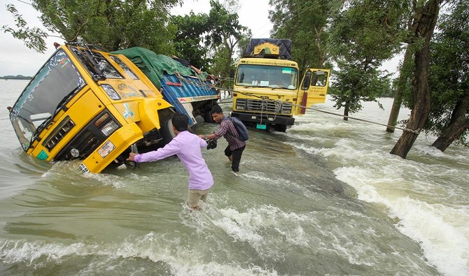 Floods swamp more of Bangladesh and India, millions marooned