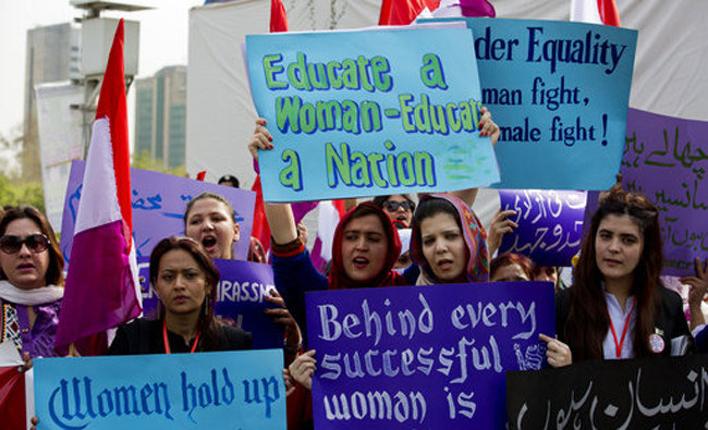 Rights activists call for 'mindset change' as Pakistan ranked second-worst country for gender equality