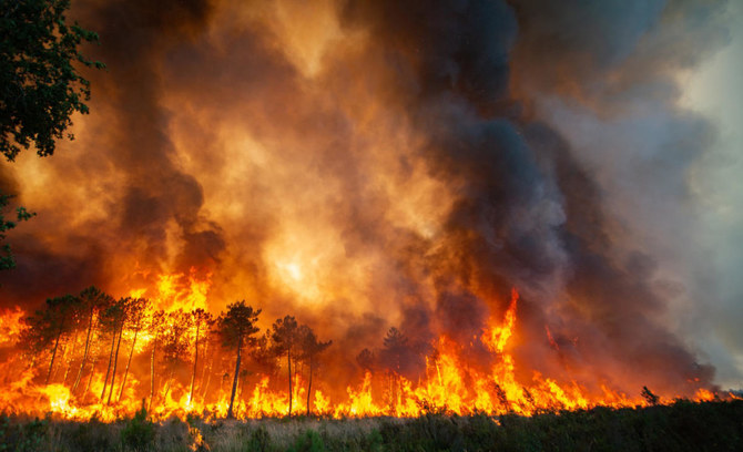 Man detained in police probe of raging wildfires in France