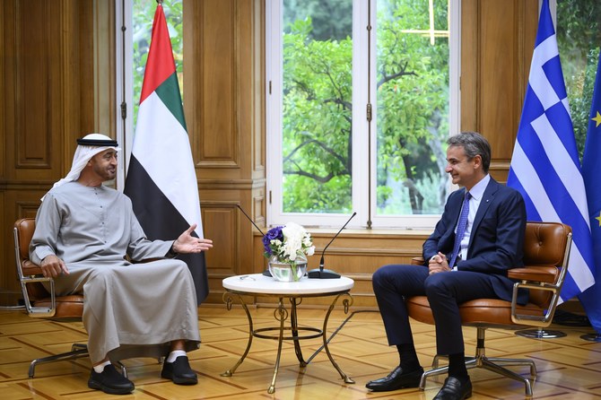 UAE President holds talks with Greek counterpart, PM during Athens visit