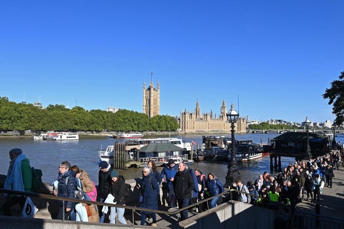 Man arrested after ‘disturbance’ as line to see Queen Elizabeth II swells