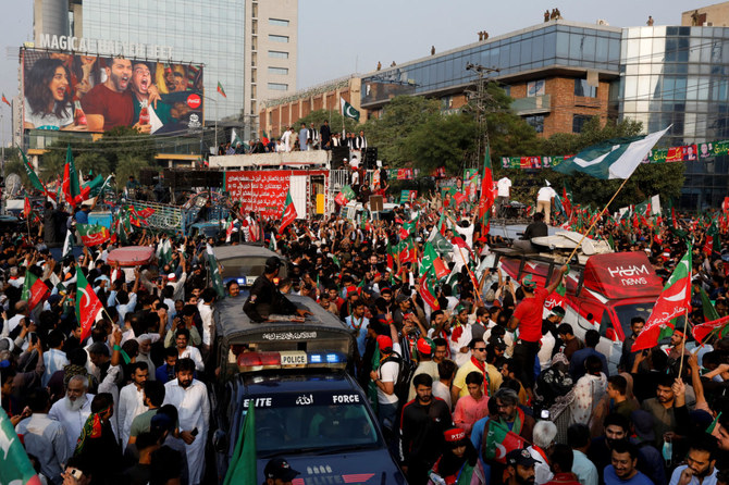 Pakistan’s ousted prime minister Imran Khan, supporters start march to Islamabad