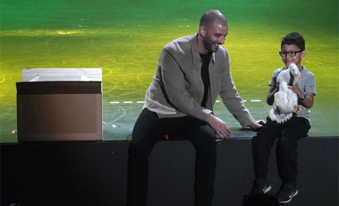 Darcy Oake is presenting two shows daily until Nov. 14 at the World Theater at Boulevard Riyadh City. (Supplied)