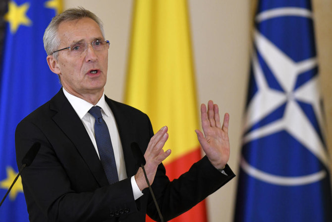 NATO Chief Says Alliance Won’t Back Down On Ukraine Aid | Arab News