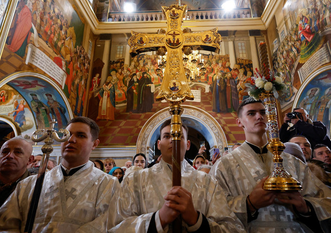 Christmas joy and anger for rival Orthodox churches in historic Kyiv monastery