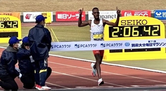 Djibouti’s Hassan wins Beppu Oita Marathon in record time