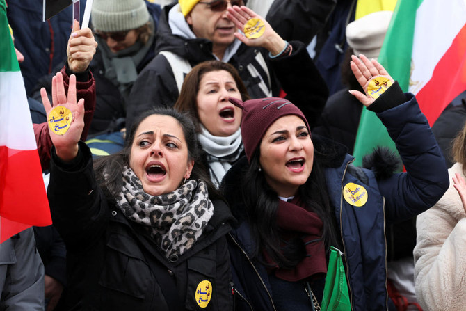 Opposition groups rally in France demanding EU list Iran’s Guards as terrorist group