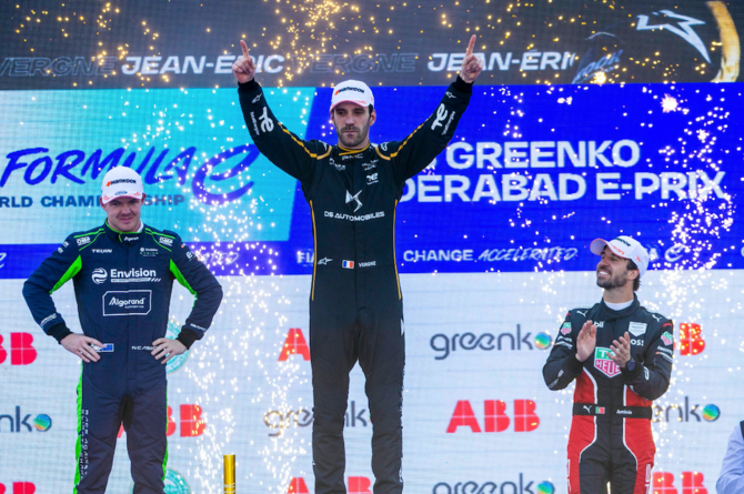 Jean-Eric Vergne wins historic first Formula E race in India