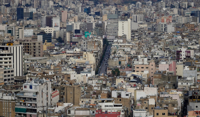 A general view shows the bustling neighbourhood of Burj Hamoud, east of Beirut, on February 12, 2023. (AFP)