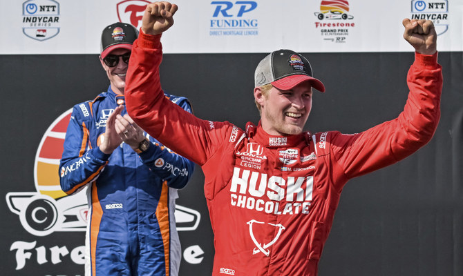 Marcus Ericsson wins rough IndyCar season-opening race