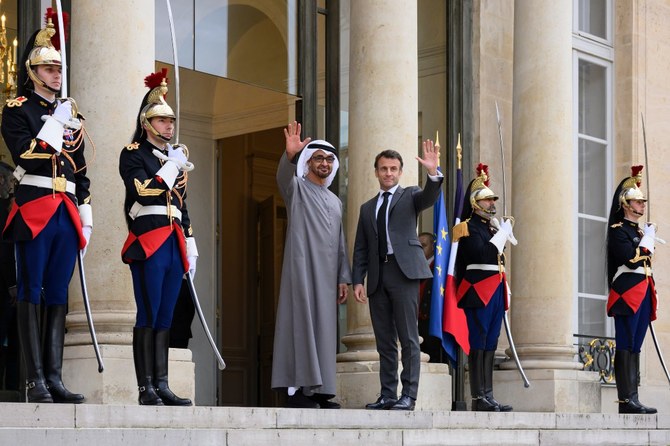 UAE President meets with France’s President Macron during working trip